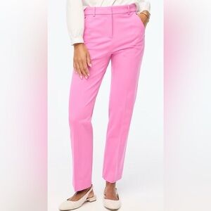 J. Crew Bright Pink Cropped Tailored Pants